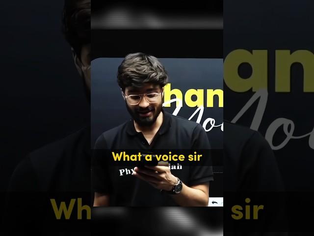Kya voice hai sir #physicswallah #ritiksir #class10 #udaanedits #shorts #explore #songlyrics #viral