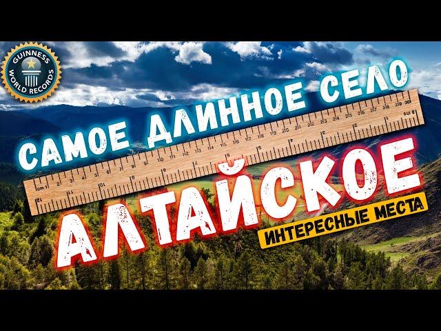 ПОЕЗДКА ПО САМОМУ ДЛИННОМУ СЕЛУ | ТРИЖДЫ АЛТАЙСКАЯ ЗЕМЛЯ | В КНИГЕ РЕКОРДОВ ГИННЕССА