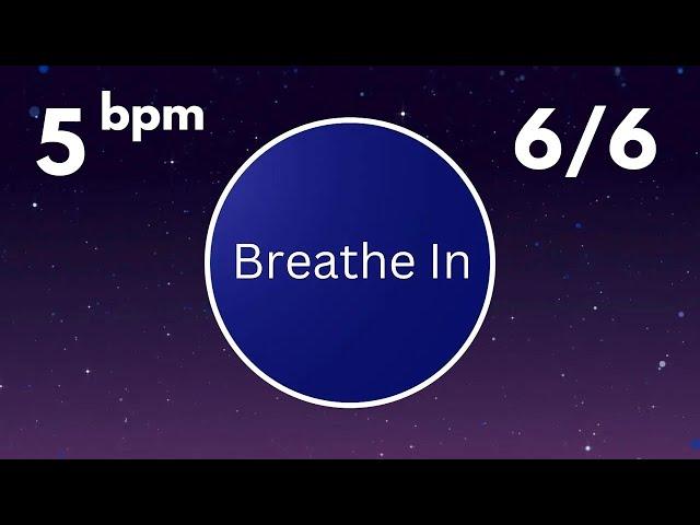 Coherent Breathing Timer - 5 Breaths Per Minute | 6 Seconds in / 6 Seconds Out | With Bells