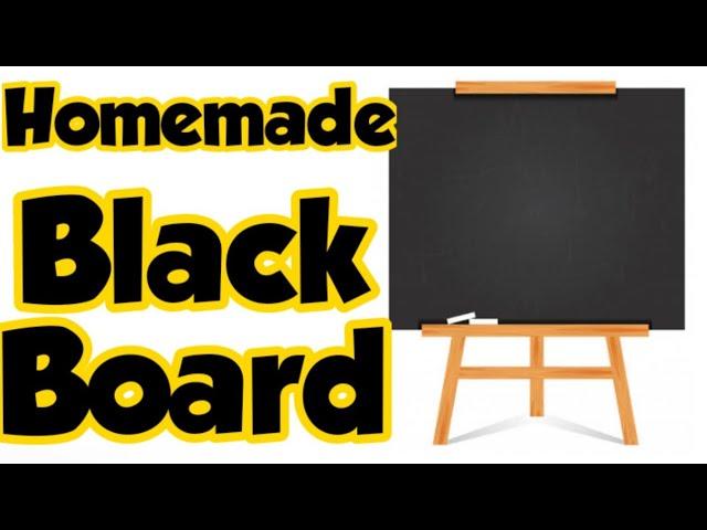 Diy Chalkboard/Homemade blackboard/how to make blackboard from cardboard/diy chalkboard paint/slate