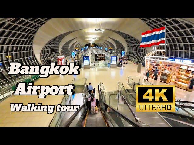 Bangkok Airport | Walking Tour | Thailand  | 4K