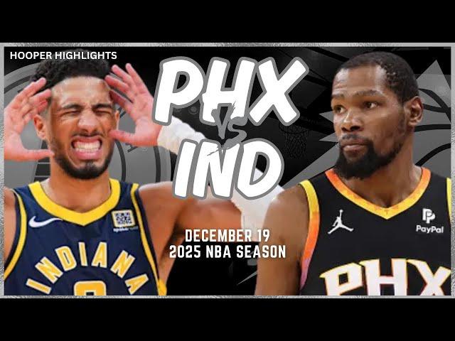 Phoenix Suns vs Indiana Pacers Full Game Highlights | Dec 19 | 2025 NBA Season