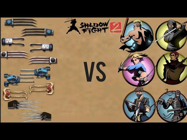 All Claws vs Lynx and Bodyguards Shadow Fight 2