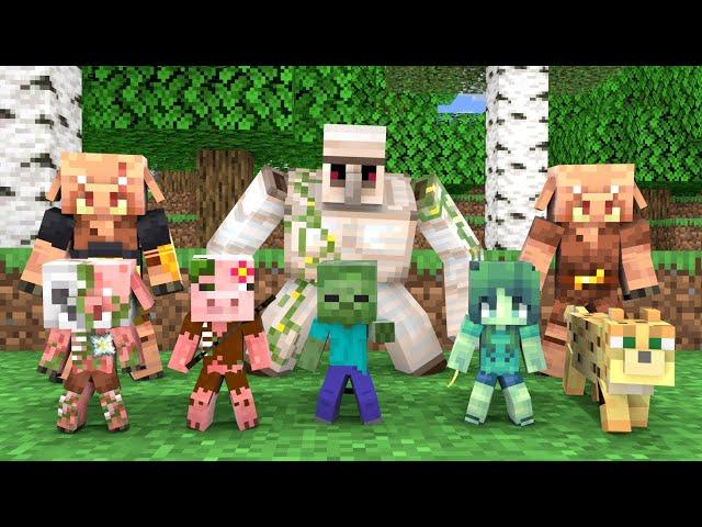 Baby Zombie With His Friends Fight Villains - Minecraft Animation