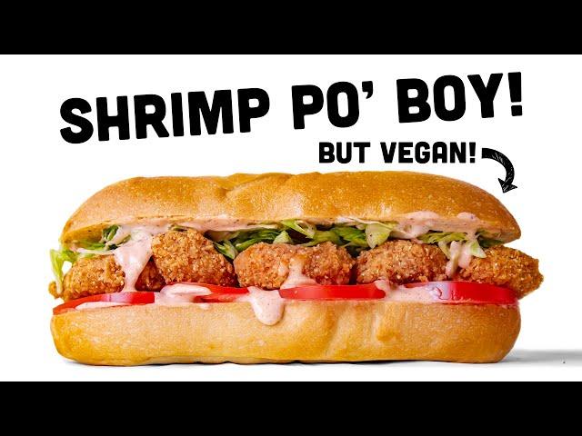 SHRIMP PO' BOY but VEGAN! Super EASY & DELICIOUS!