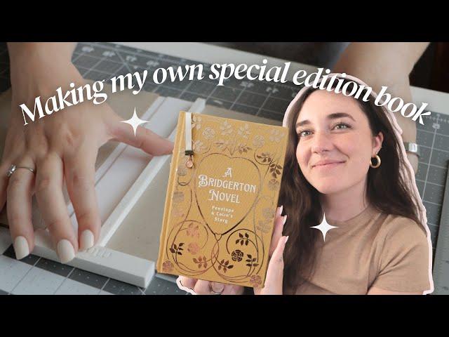 Bookbind With Me: Transforming My Bridgerton Book Into a Gorgeous Hardcover | Slow, ASMR Style 