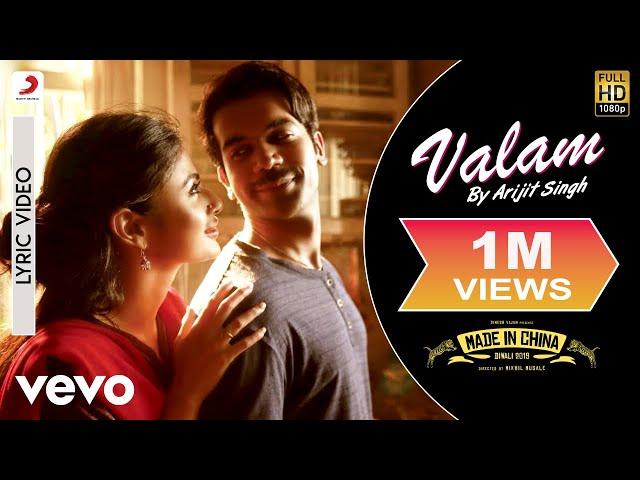 Valam Lyric Video - Made In China|Arijit Singh|Priya Saraiya|Sachin-Jigar|Rajkummar&Mouni