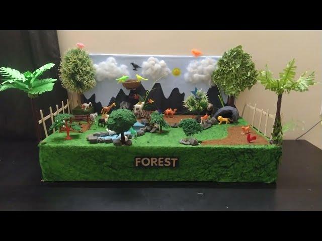 FOREST  SCHOOL PROJECT  Nature school project | Best Forest Model (Jungle) For School project