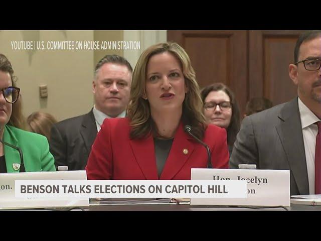 Michigan Secretary of State testifies to Congress on election security