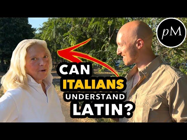 American speaks Latin with Italians at the Park!  Will they understand?