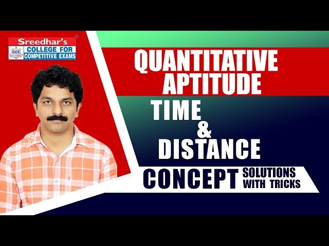 Time & Distance Concept, MCQ with Tricks & Shortcuts | Math By Sudheer sir | Quantitative Aptitude