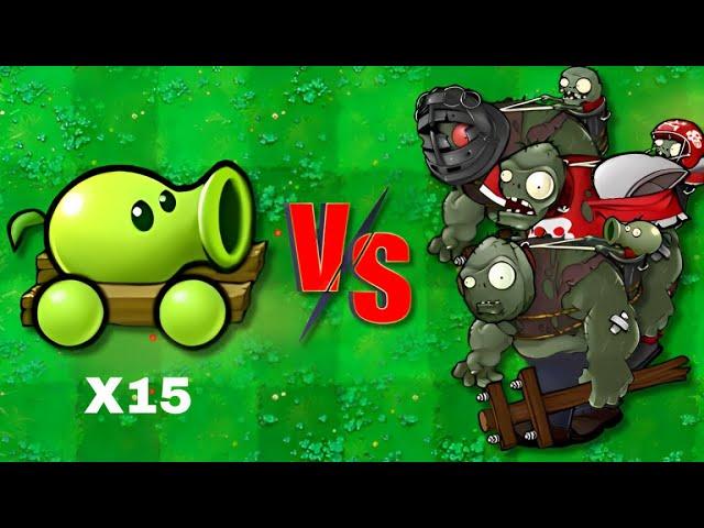 15 All Plants Hybird Vs Giga + Football + Nut Gargantuar, Who will win? PvZ Hybrid PK Challenge