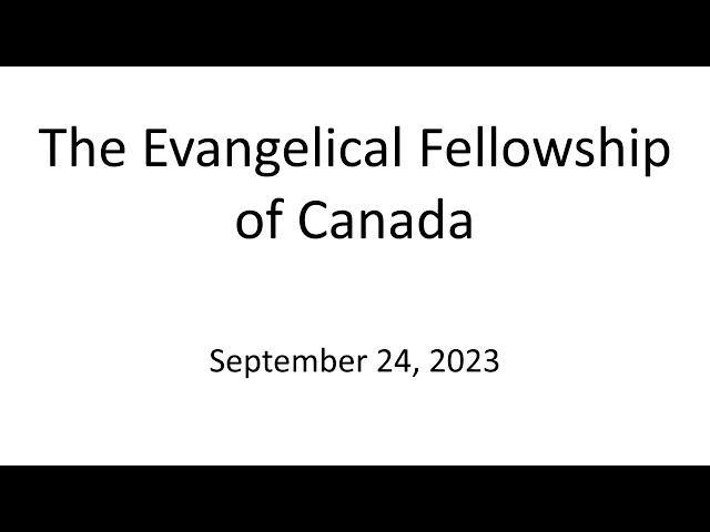 The Evangelical Fellowship of Canada