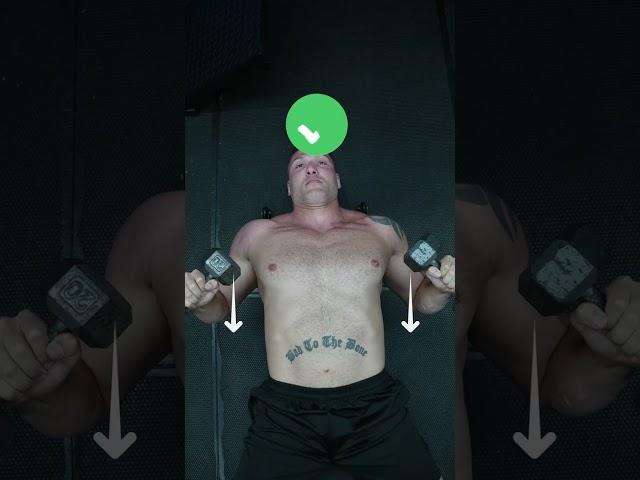Dumbbell bench press perfect form