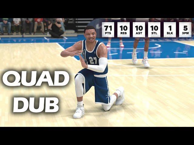 NBA 2K25 My Career - 71 Points Quadruple Double!