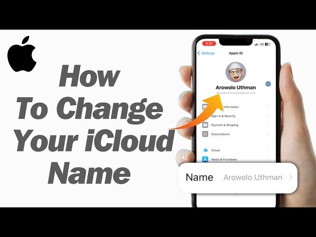 How To Change Apple iD Name ! Change iCloud Name ! 2024