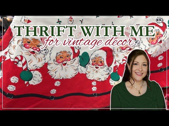 SO MUCH VINTAGE CHRISTMAS! THRIFT WITH ME & THRIFT HAUL! | Thrifting, Goodwill, Home Decor