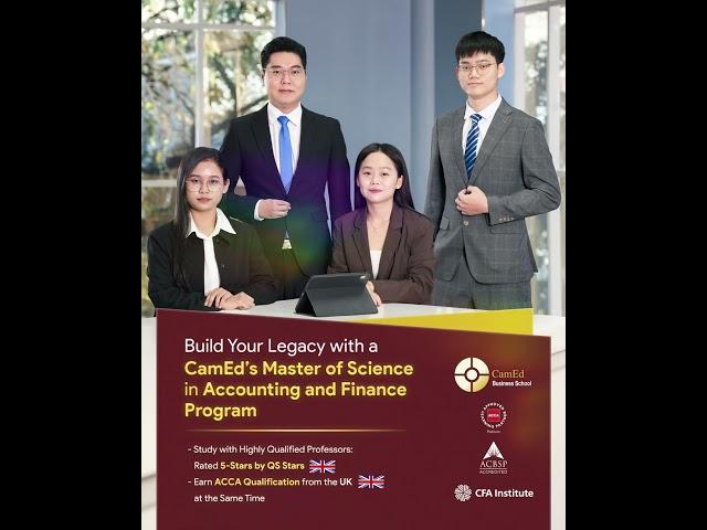 Join CamEd's MSc. + ACCA Progra Today!  #camedbusinessschool #accountingandfinance
