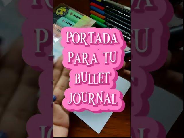 Portada bonita * bullet journal * apuntes bonitos * letras bonitas * lettering * brush pen * Stabilo