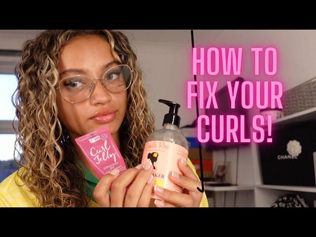 HOW TO FIX DAMAGED CURLS | my curly hair tutorial that fixed my curls + tips