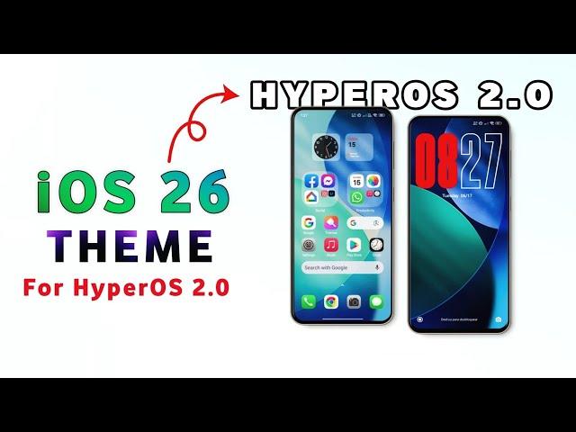  Best iOS 26 inspired Theme For HyperOS | iOS Theme | Best xiaomi theme