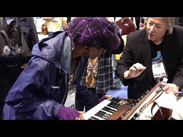 MATRIXSYNTH NAMM 2013: Bernie Worrell at the Bob Moog Foundation Booth
