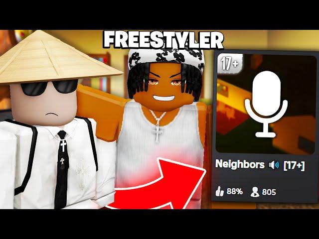 Roblox Neighbors With A PROFESSIONAL FREESTYLER..