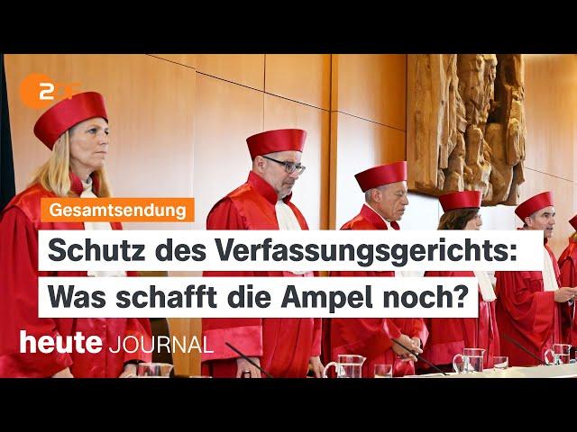 heute journal vom 11.11.2024 Was schafft die Ampel noch?, Vertrauensfrage, Lage in Aserbaidschan