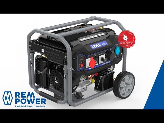 REM POWER Petrol Generator GSEm 8250 TBE 8kW  / Unboxing Testing and Review