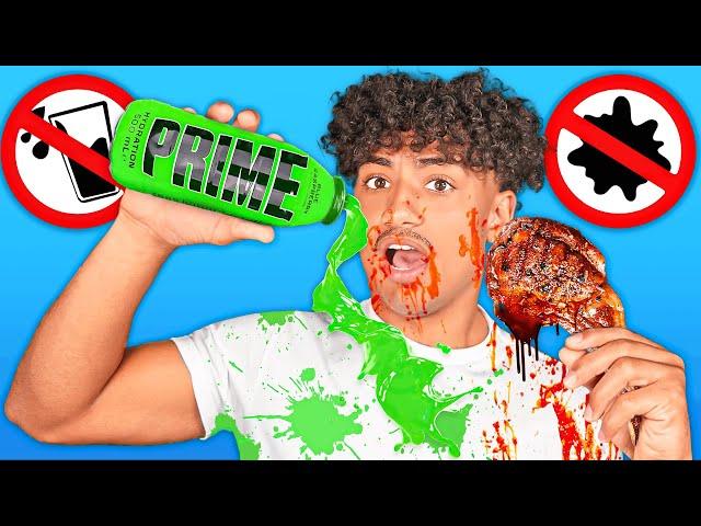 TRY NOT TO GET A STAIN CHALLENGE!!