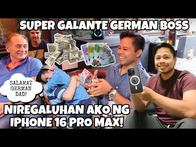 EXPENSIVE GIFT!  iPHONE 16 PRO MAX ANG BINIGAY NA MAMAHALING REGALO NILA GERMAN DAD! | Oliver Cagas