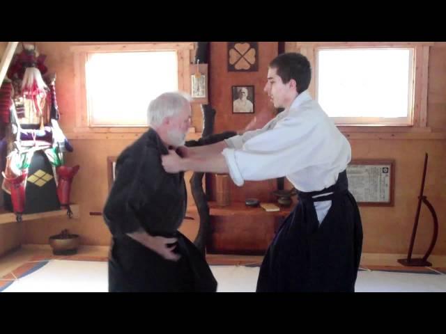 Rossignol Sensei, demonstrating an Aikibudo technique.