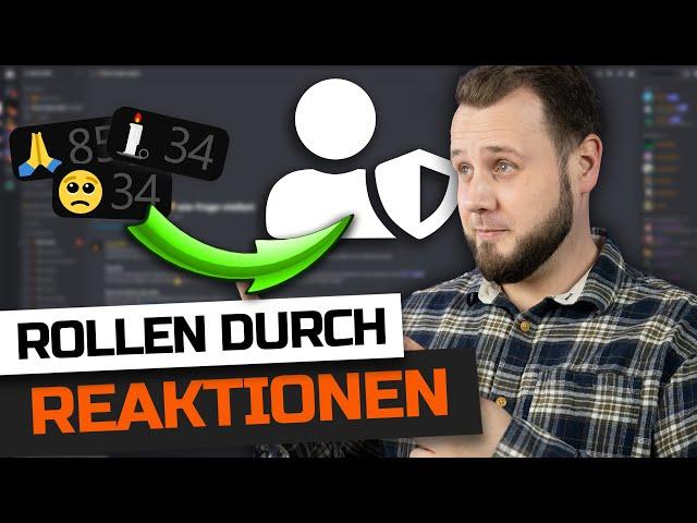 DISCORD ROLLEN durch REAKTIONEN: Reaction Roles mit dem Carlbot