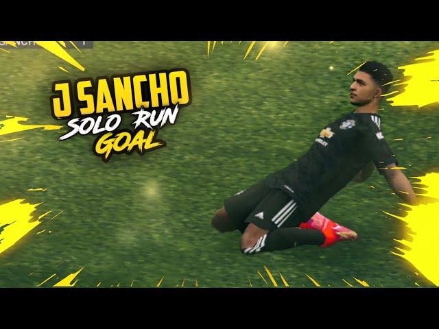 J Sancho Solo Run Goal | PES 21 | Counter attack Goal