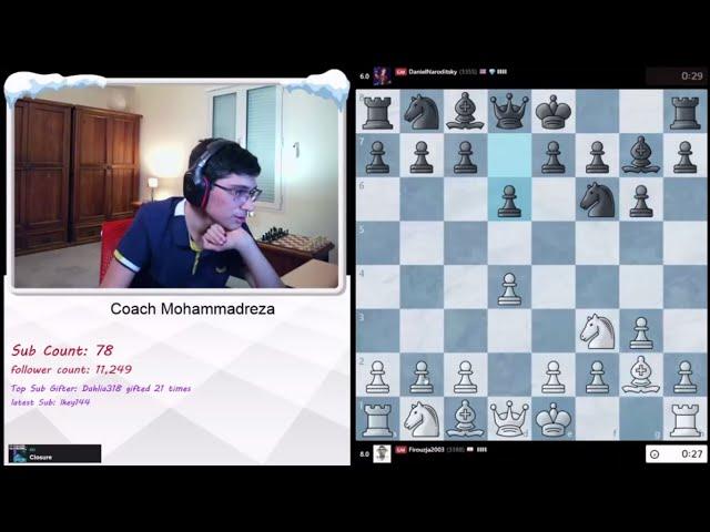 Alireza Shows Hikaru who is the boss!! #chess #shorts #alireza #hikaru