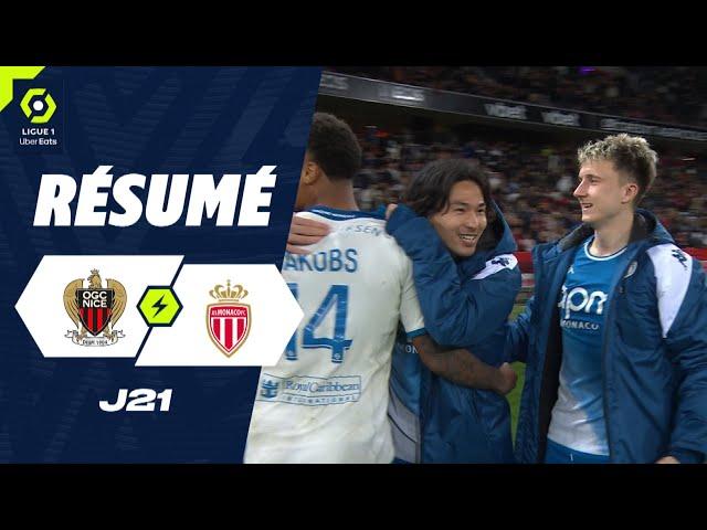 OGC NICE - AS MONACO (2 - 3) - Highlights - (OGCN - ASM) / 2023-2024