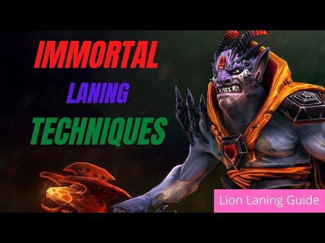 How To Play Lion - Lion Dota 2 Support Guide (Advanced Laning Stage)