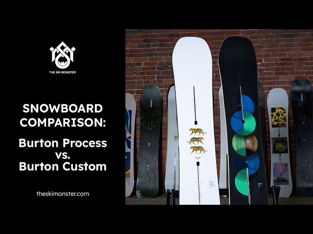 Snowboard Comparison: Burton Process vs. Burton Custom