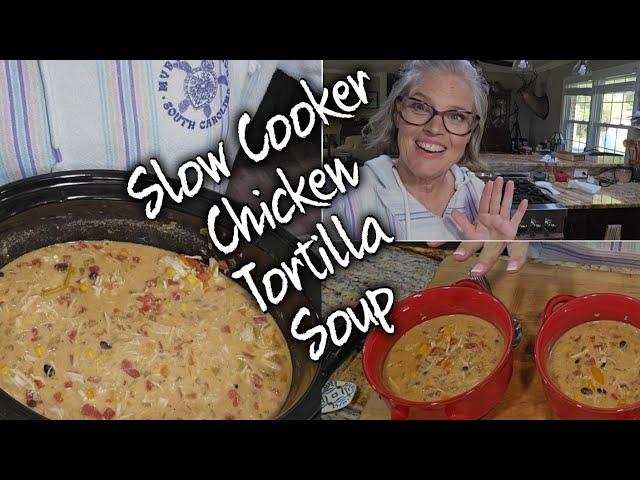 Slow Cooker Chicken Tortilla Soup ~ Fall Cooking