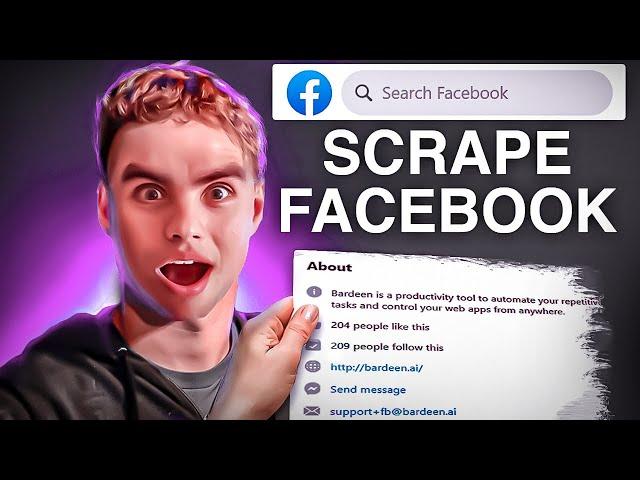 Scrape Facebook Without Code For Free | Pages, Groups, Marketplace...