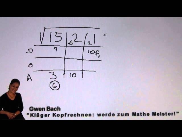 vedische Mathematik - Wurzel ziehen (korrigiert)