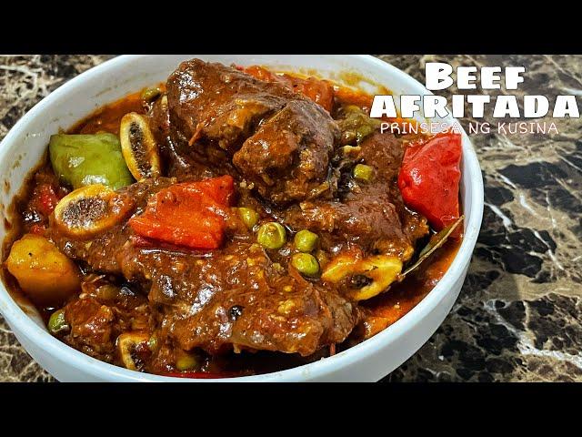 Beef Afritada with Tomatoes