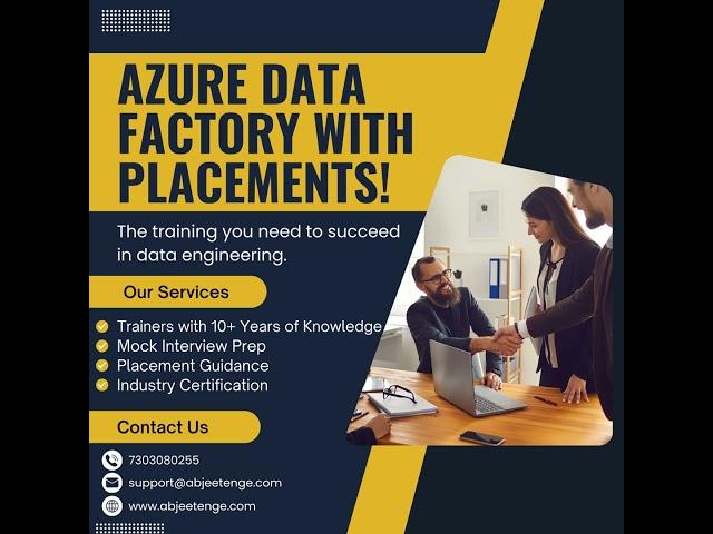  Achieve Success in Data Engineering with Azure Data Factory Training! #AzureDataFactory