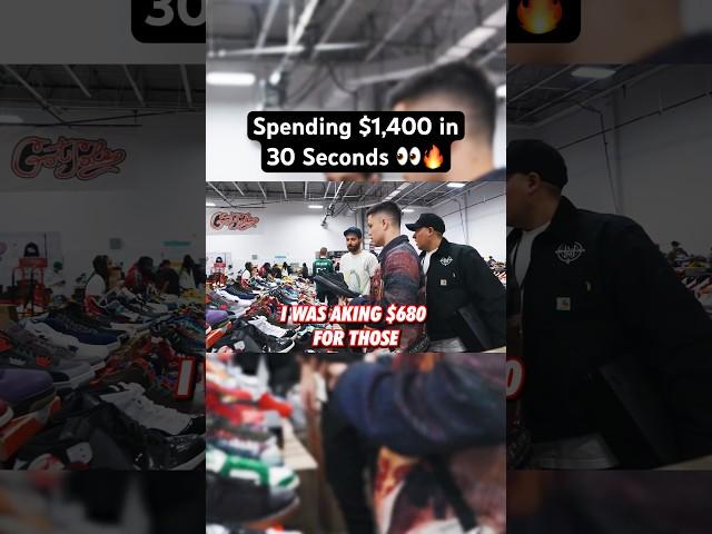 Spending $1,400 in 30 Seconds!  #sneakers #sneakerhead #shoes #business #customer #reseller