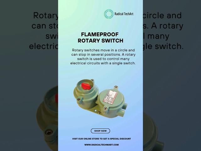  Flameproof Rotary Switch  #flameproof #rotary #switch #Radicaltechart #Radicaltechmart #shorts