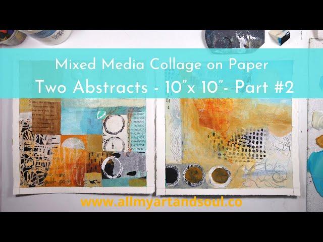 Mixed Media Painting - How to Paint an Abstract Painting  Using Layers - Part #2