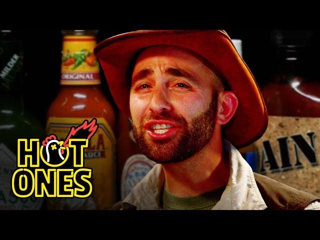 Coyote Peterson Gets STUNG by Spicy Wings | Hot Ones