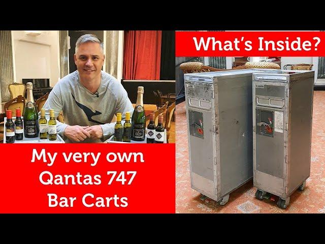 I Bought Two Fully Stocked Qantas 747 Bar Carts!