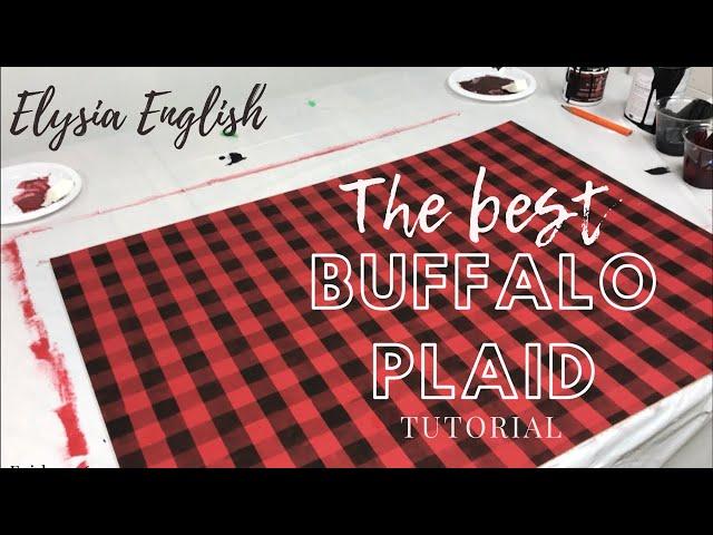 How To Paint Buffalo Plaid | DIY Buffalo Plaid | Buffalo Check Tutorial