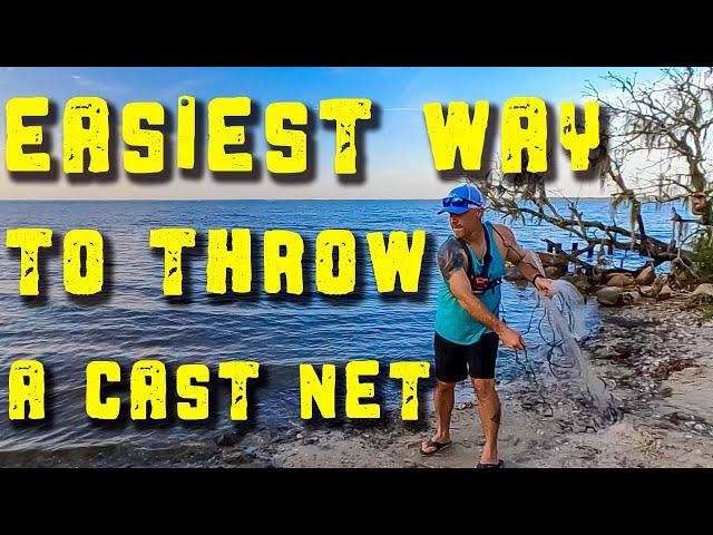 How to throw a 4 to 6 foot Cast Net for Beginners